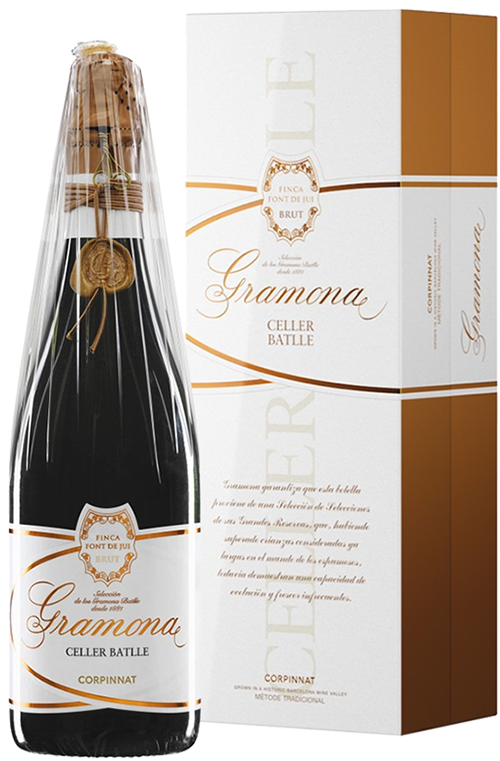 Грамона Селлер Батлл Брют Корпиннат в подарочной упаковке 0.75 л