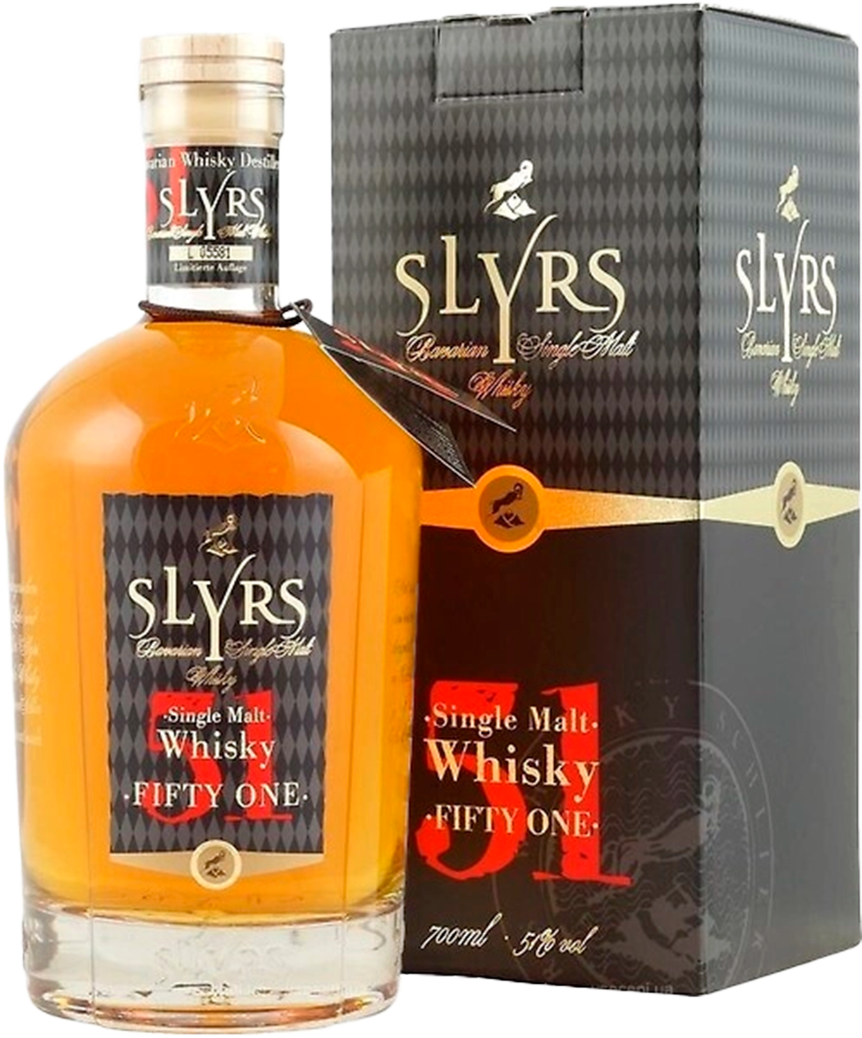 Шлирс Фифти Уан Сингл Молт солодовый виски в подарочной упаковке 0.7 л