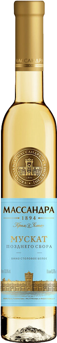 Вино Muskat Late Harvest White Massandra Мускат Позднего Сбора Белое Массандра 0.375 л