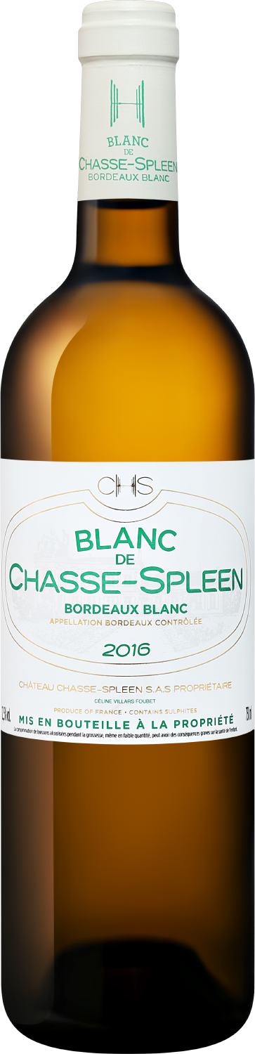 Вино Blanc de Chasse-Spleen Bordeaux AOC Chateau Chasse-Spleen, 0.75 л