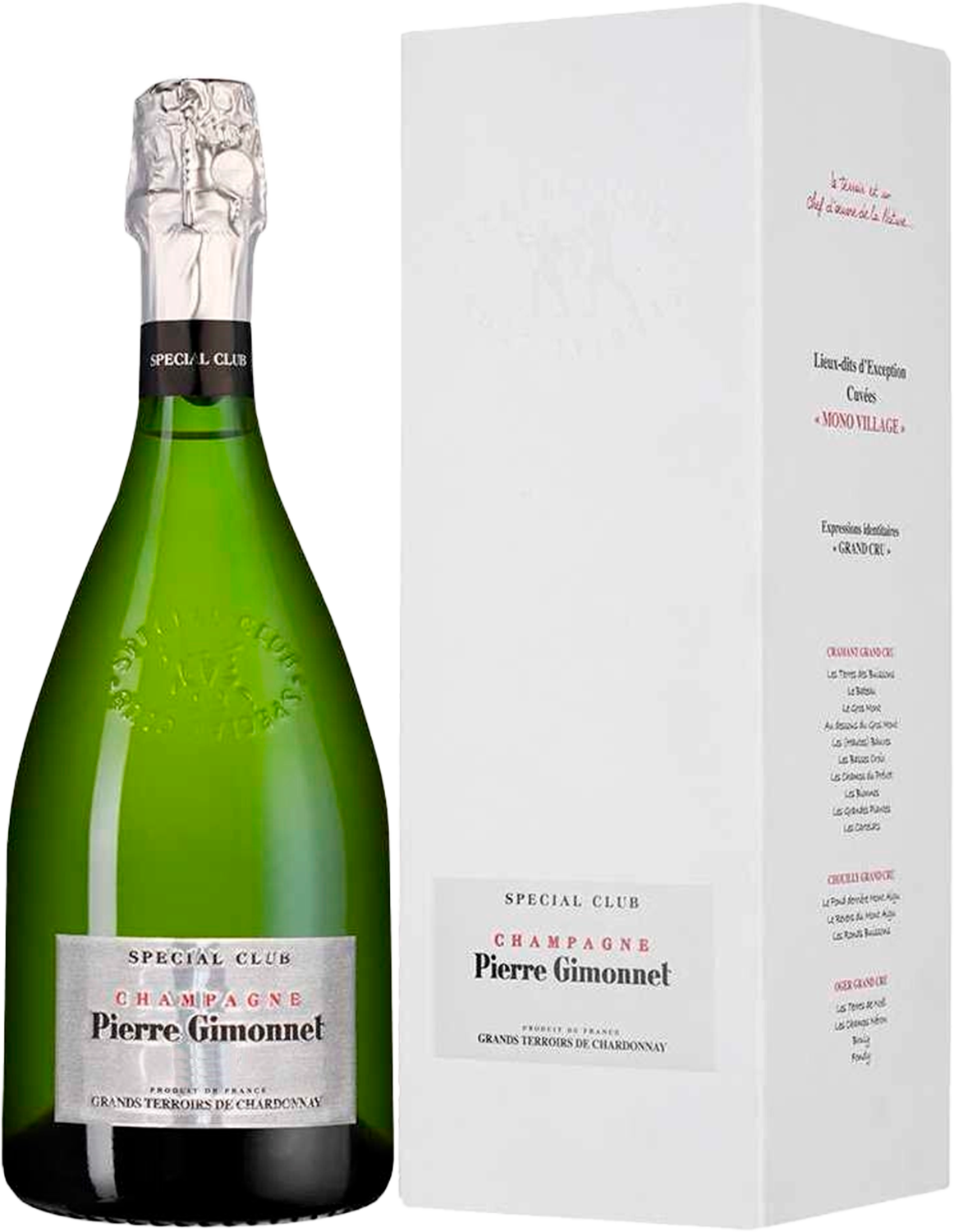Пьер Жимоне э Фис Спесьяль Клаб Гран Терруар де Шардоне Экстра Брют Шампань AOC в подарочной упаковке 0.75 л