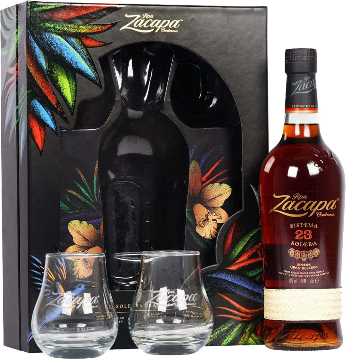 Закапа Сентенарио Солера Гран Резерва 23 года в подарочной упаковке с 2-мя бокалами 1 л
