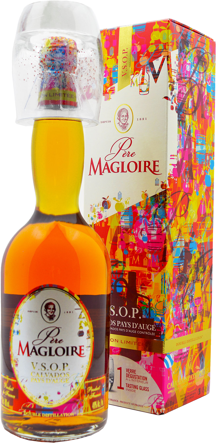 Пэр Маглуар VSOP Пэи д'Ож AOC в подарочной упаковке с бокалом 0.7 л