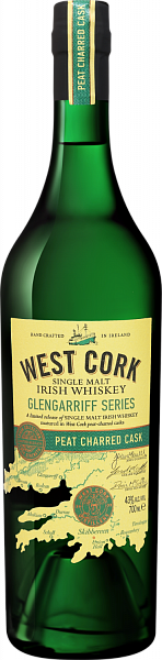 West Cork Glengarriff Series Peat Charred Cask Single Malt Irish Whiskey, 0.7 л