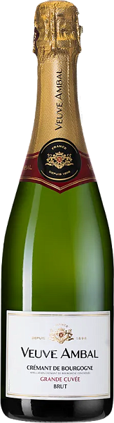 Grande Cuvee Blanc Cremant de Bourgogne AOC Brut Veuve Ambal, 0.75 л в Сочи