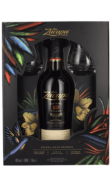 Zacapa Centenario Solera Gran Reserva 23 y.o. (gift box with 2 glasses), 0.7 л в Сочи