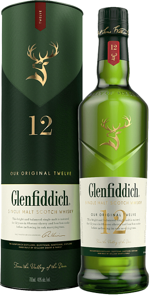Glenfiddich 12 y.o. Single Malt Scotch Whisky (gift box), 0.7 л в Сочи