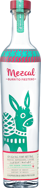 Burrito Fiestero Mezcal Joven Cenizo, 0.75 л в Сочи