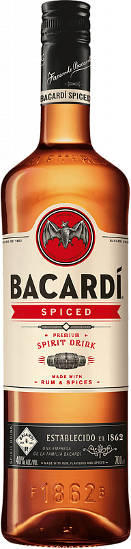Бакарди Спайсд спиртной напиток на основе рома 0.7 л