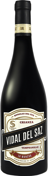 Vidal del Saz Tempranillo Crianza La Mancha DO Bodegas del Saz, 0.75 л в Сочи