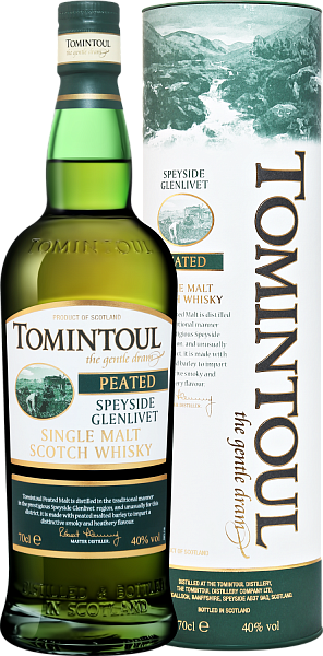 Виски Tomintoul Speyside Glenlivet Peated Single Malt Scotch Whisky (Подарочная упаковка), 0.7 л в Сочи