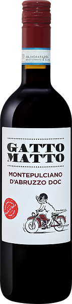Gatto Matto Montepulciano d’Abruzzo DOC Villa Degli Olmi, 0.75 л в Сочи