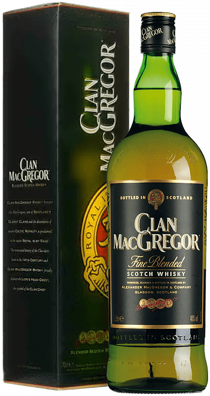 Клан МакГрегор купажированный шотландский виски в подарочной упаковке 0.7 л
