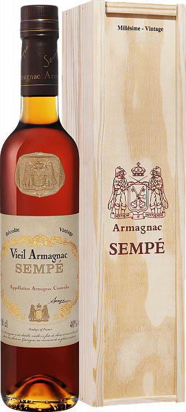Sempe Vieil Vintage 1980 Armagnac AOC (gift box), 0.5л