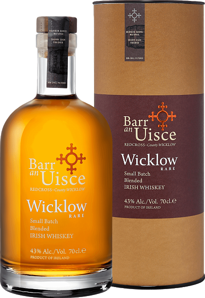 Barr an Uisce Wicklow Rare Small Batch Blended Irish Whiskey 4 YO (gift box), 0.7л