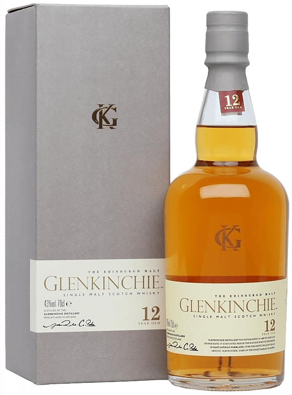 Гленкинчи 12 лет односолодовый шотландский виски в подарочной упаковке 0.75 л