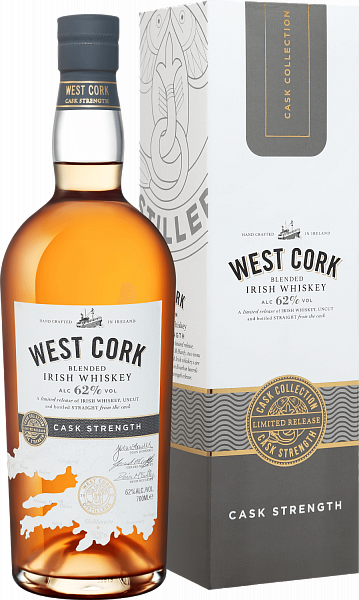 West Cork Cask Strength Blended Irish Whiskey (gift box), 0.7 л