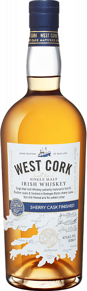 Виски West Cork Small Batch Sherry Cask Finished Single Malt Irish Whiskey, 0.7 л в Сочи