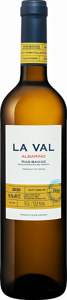Вино La Val Albarino Rias Baixas DO Bodegas La Val, 0.75 л