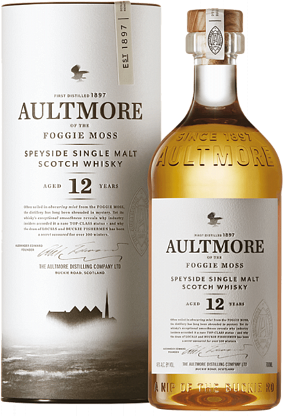 Aultmore 12 Years Old Speyside Single Malt Scotch Whisky (gift box), 0.7л